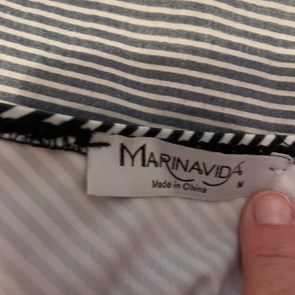 Super cute black/white striped bottoms- Medium - Picture 4 of 6